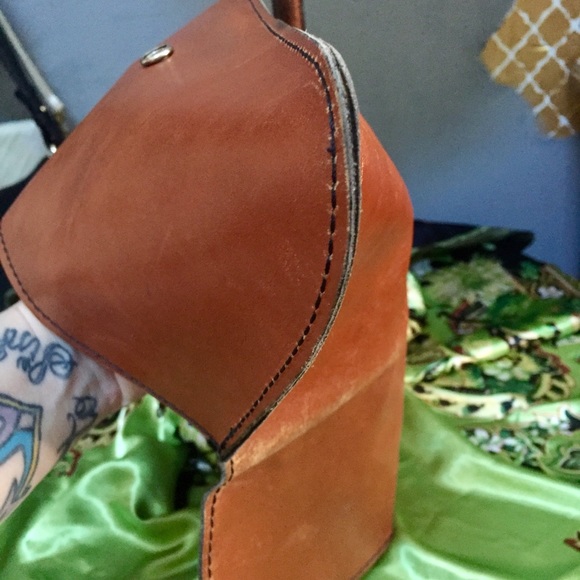 1960's handmade Leather clutch - Picture 8 of 8